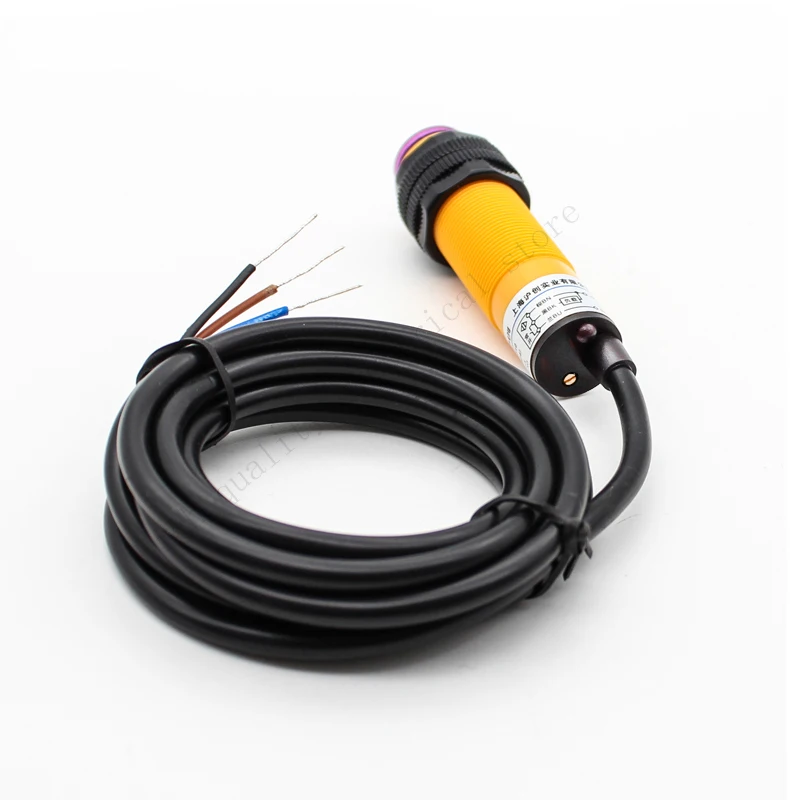 Infrared diffuse reflection photoelectric switch sensor E3F-DS30C4 three wire NPN normally open adjustable 12v24v36v