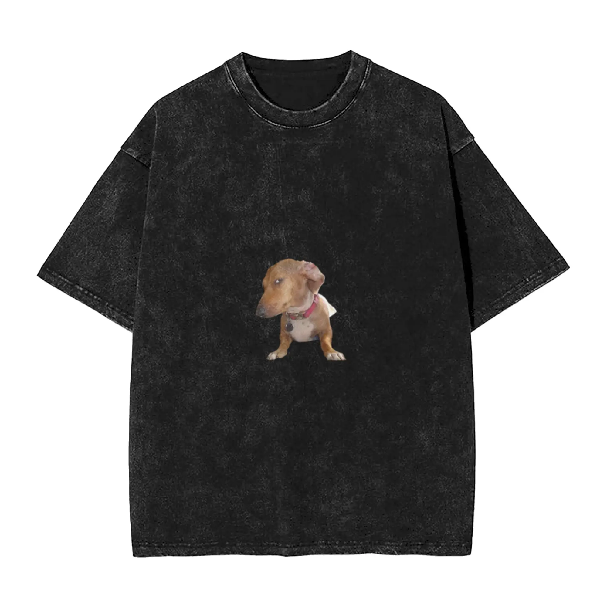 Judging Dog Meme Sticker   Side Eye Dachshund   Suspicious Dog Reaction Meme  A Vintage Oversized Cotton Unisex T-Shirts
