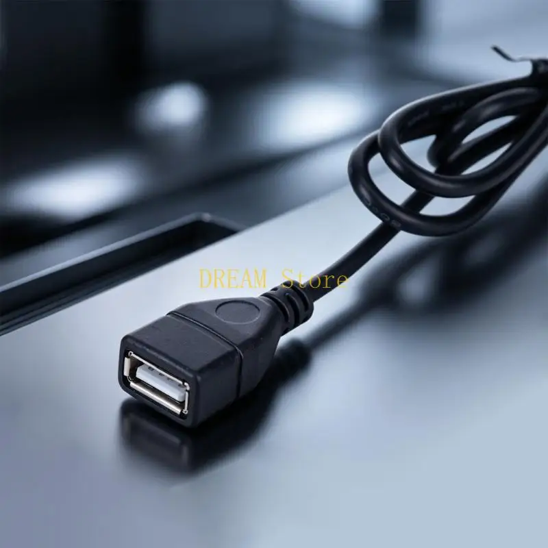 Power Converter for Electric Bike Accessory Use, 36V-72V Input with 3 Pin Port and Female USB Adapter for Scooter Cable Routing