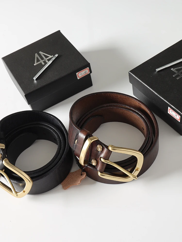 

Металлический кожаный ремень Thiened для мужчин, повседневный, из натуральной воловьей кожи, винтажный, модный и универсальный.