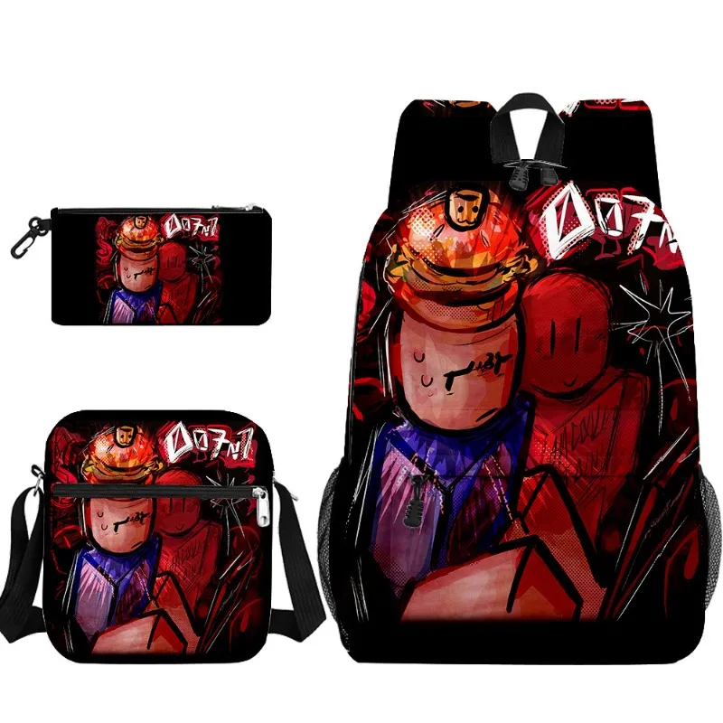 

Roblox Forsaken Gubby Creative Cartoon Primary Secondary School Students Schoolbag Backpack, Pencil Case, Shoulder Bag 3pcs/set