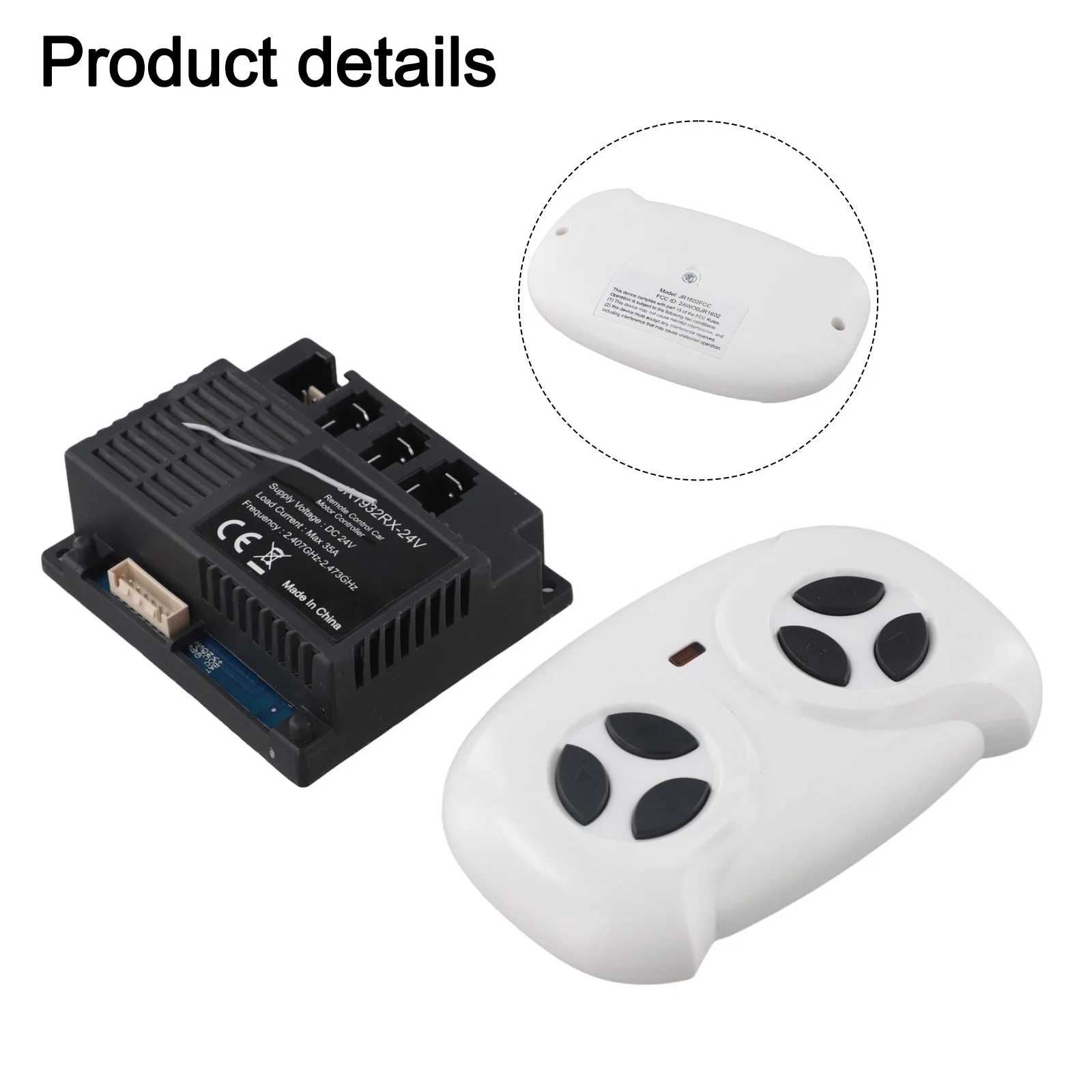 JR1932RX-24V 2.4G For Electric Vehicle For Stroller Controller Replacement Part For Compatible Remote Control System
