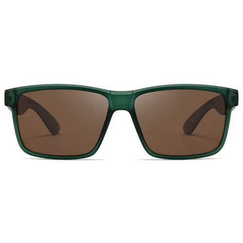 Imagen 2 del producto Peekaboo gafas de sol con montura cuadrada moda masculina gafas de sol polarizadas para exteriores para hombres uv400 conducción PC azul marrón 2025 regalo