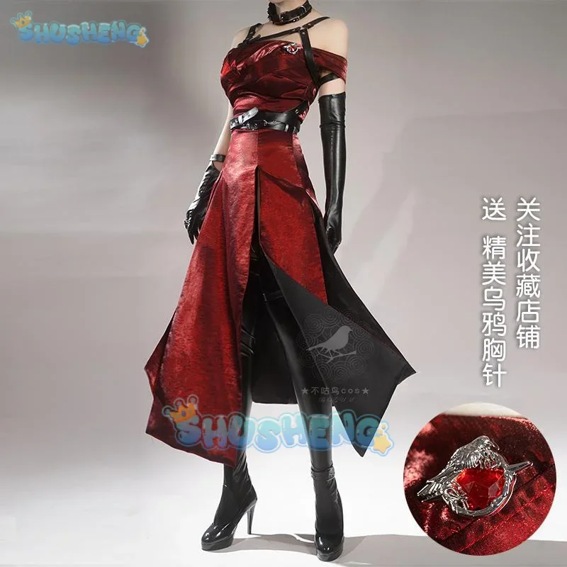 

FC6Love and Deepspace Heroines Cosplay Costume The Enchanting Dark Curtain Uniform Halloween Party Women Men Props Shusheng@FC8！
