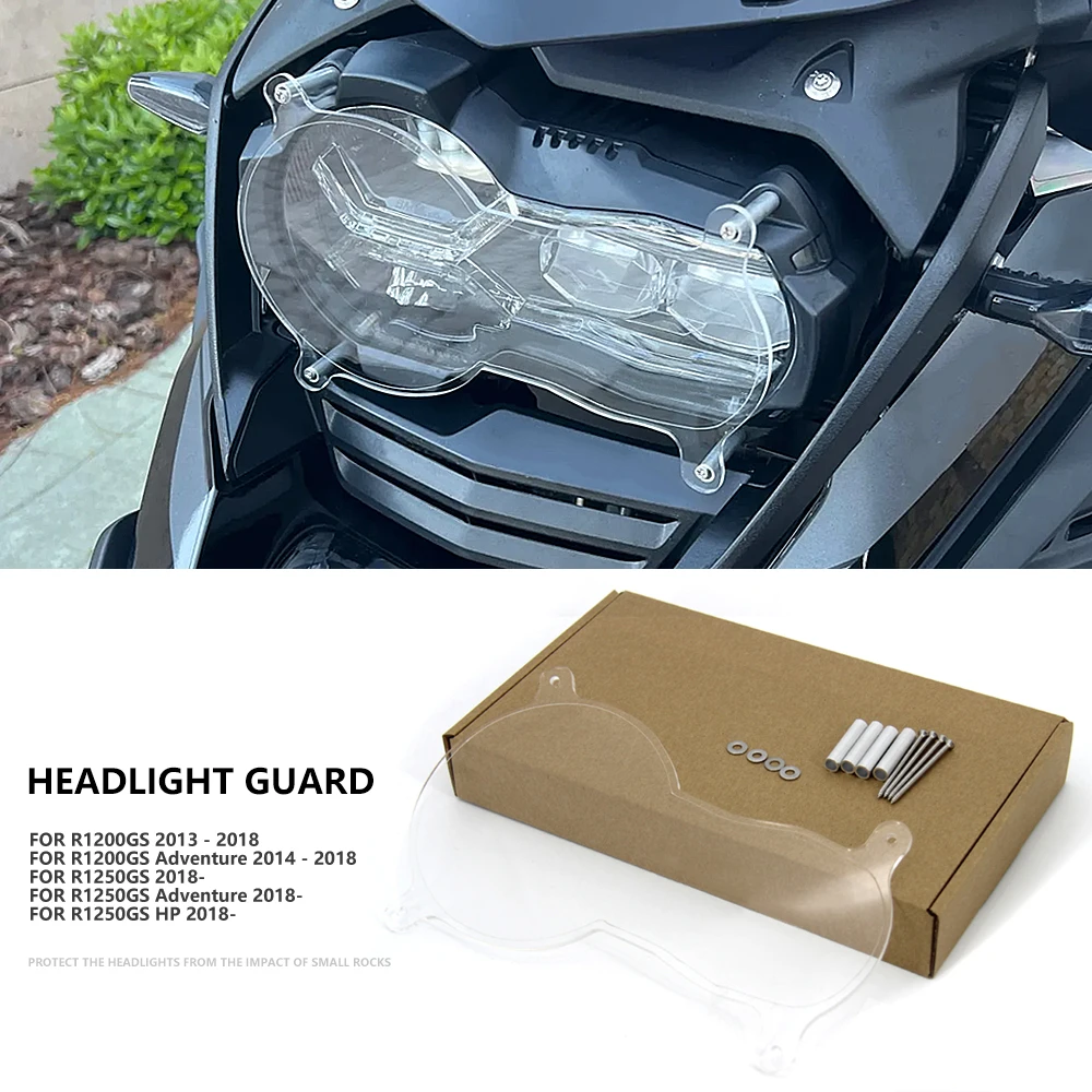 

Acrylic For BMW R1200GS R1250GS R 1250 GS LC Adventure 2013 - 2023 Motorcycle Headlight Protector Light Cover Protective Guard