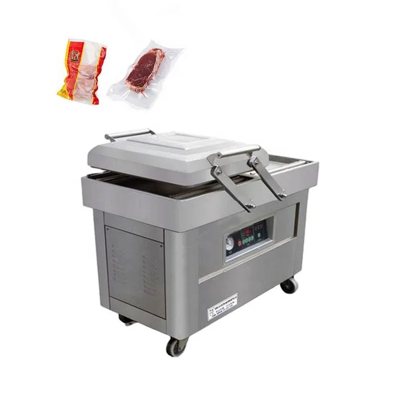 

DZ 400/500/600 Customized CE Certified Food Grade Double Chamber Sealer Forming Vacuum Packaging Machine