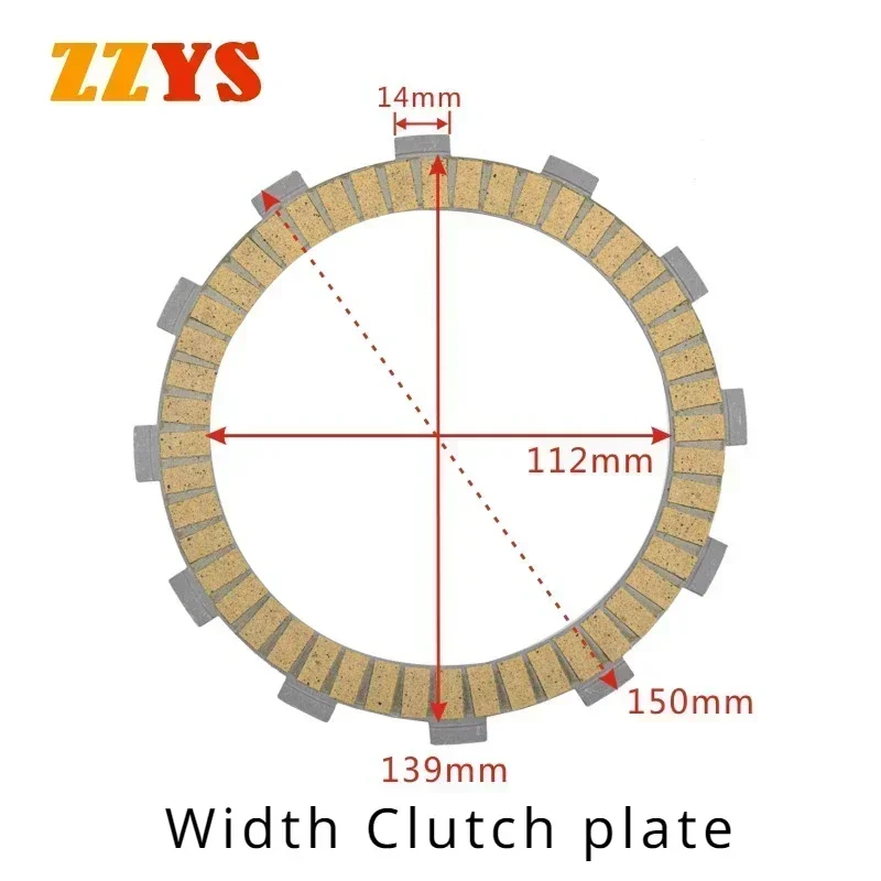 Motorcycle Accessories Kelaf Fiber Friction Clutch Plate For Honda XR600R XR600 XR 600 R PE04 85-00 For Montesa 315 R 97-04 315R