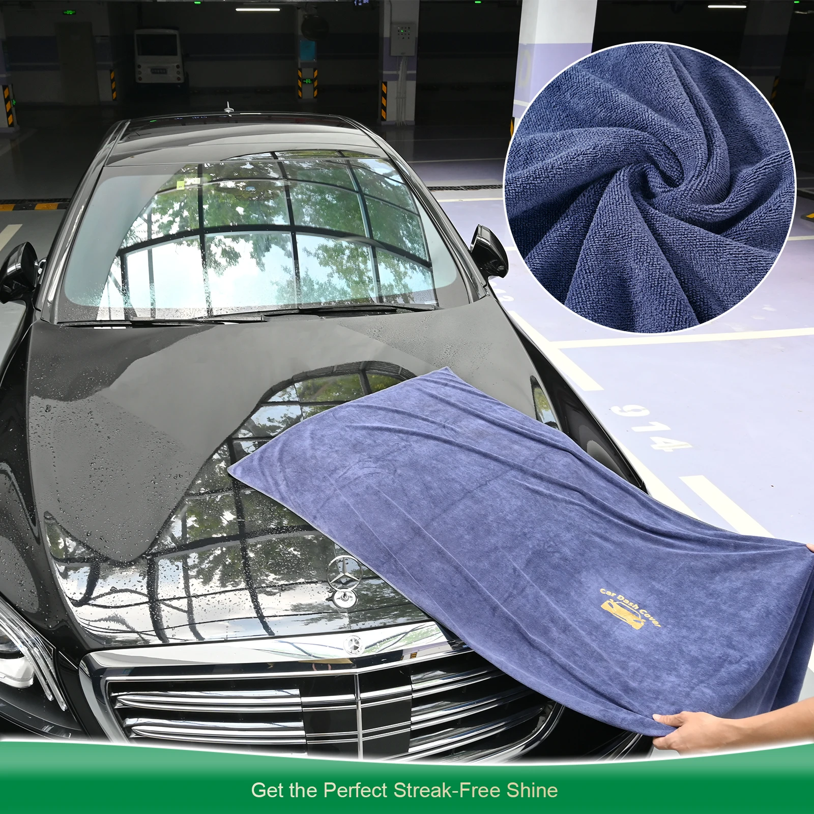 FOSHIO Windschutzscheiben-Reinigung, Auto-Armaturenbrett-Abdeckung, Tuch, Mikrofaser-Handtuch, Wasseraufnahme, Seil, Vinyl-Schutzfolie, Installationswerkzeug – Detail 13