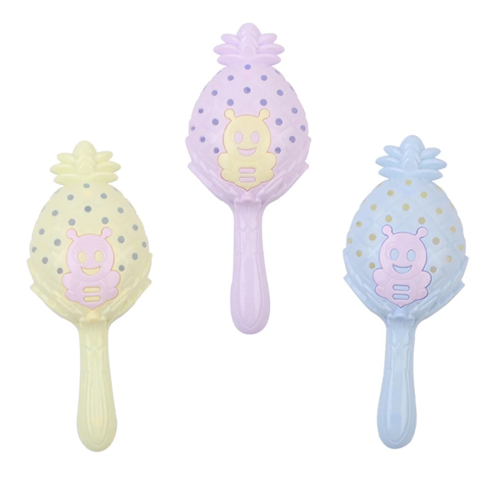 Vaguelly 3 個セット ベル 新生児用ミュージカルハンドベルおもちゃセット 赤ちゃん用 教育用プラスチックサウンドゲーム 子供用ギフト