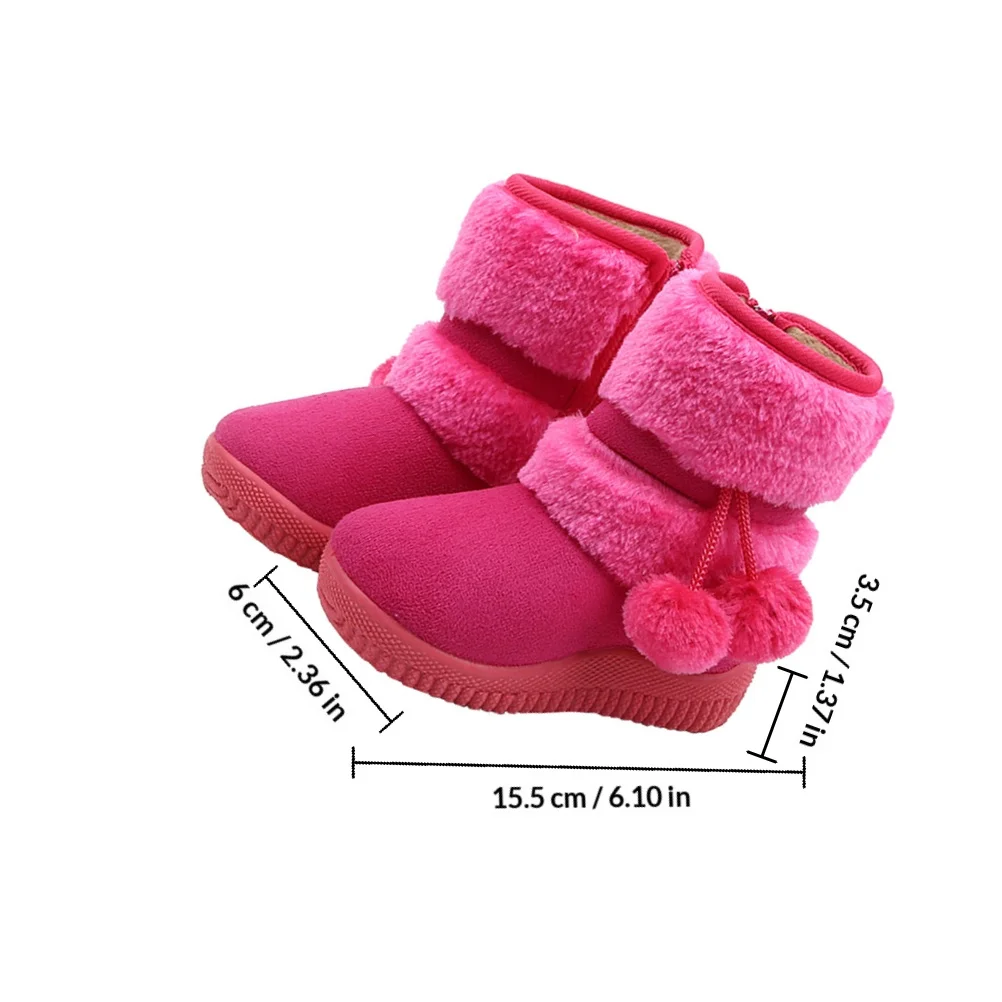 1 ペアベビースノーブーツプレウォーカーソフトボトム冬暖かい靴女の子幼児ブーツファーストウォーカー新生児ギフト綿