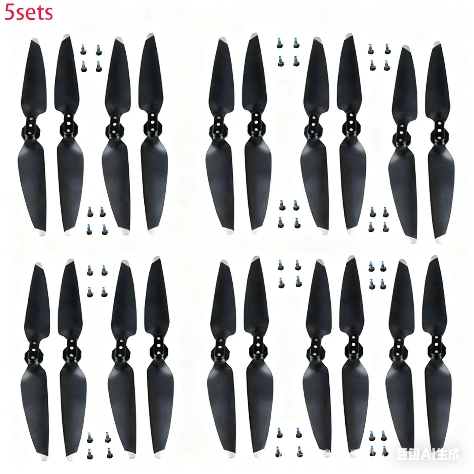 5Set Wing 6 GPS Drone Propeller Spare Part Kit Fit for P7 MAX Drone AE30 D12 RC Quadcopter Maple Leaf Blade Accessory