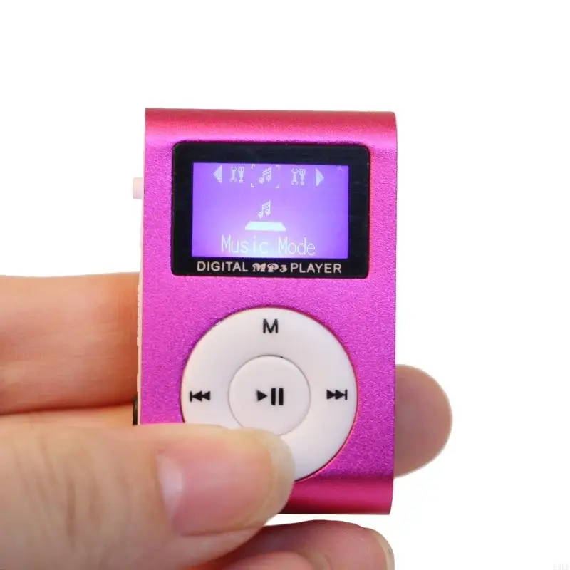 2025 New MX-801 Mini USB Metal Clip Card Slot LCD Screen Music MP3 Player