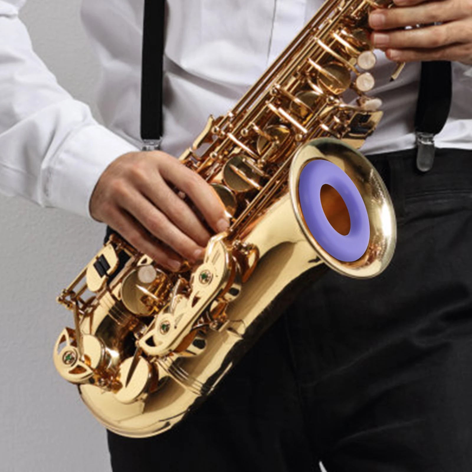 

Saxophone Donut Saxaphone Mute Sound Dampener Accessories Tenor Silicone Muffler Soprano