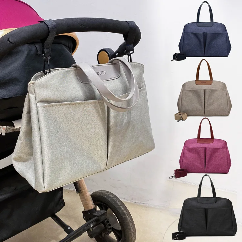 Mommy Bag Multifunctional Anti Splash Single Shoulder Crossbody Bag Can Hang Baby Strollers Large Capacity Mother and Baby Bag