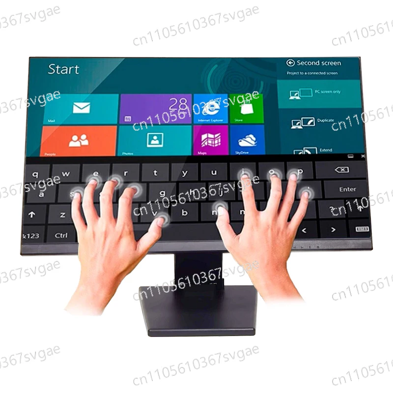 10-Point Capacitive Touch Screen Display 24 Inches 1920 * 1080 HDMI + VGA + USB