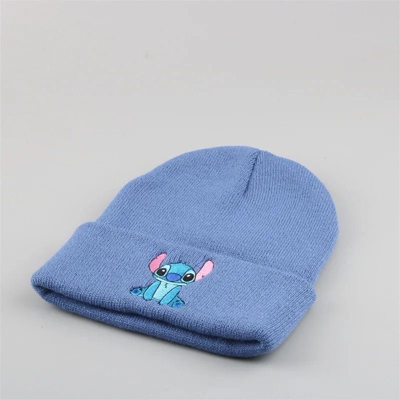 New Shi Dizai embroidery knitted hat autumn and winter outdoor warm men's and women's pullover hat wool hat kawaii hat