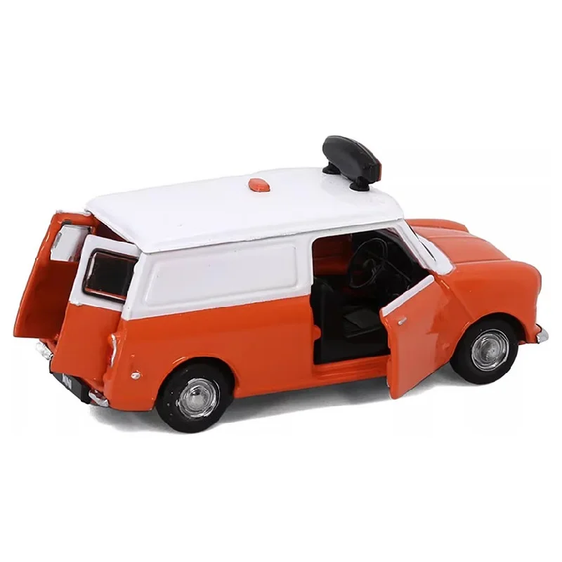 Tiny 1:50 Mi-ni Series Pan-tone Orange Alloy Simulation Model Car