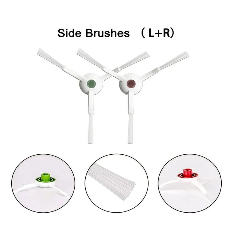 에코백스 디보 T20 옴니 T20e 옴니 터보 시리즈 로봇 진공청소기용 A24P 메인 브러쉬 플라스틱 메인 브러쉬, 걸레 패드, 먼지 봉투 액세서리