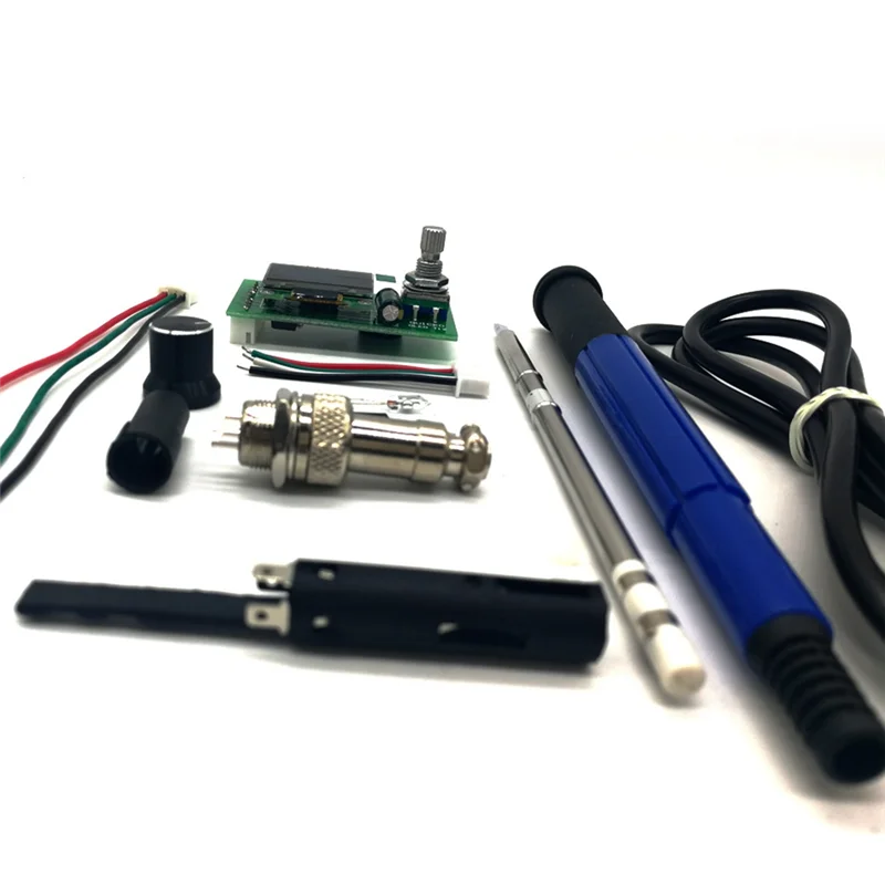 AEE2-T12 STC OLED Controller Digital Soldering Iron Station DIY KITS With Handle Use For T12 Tips