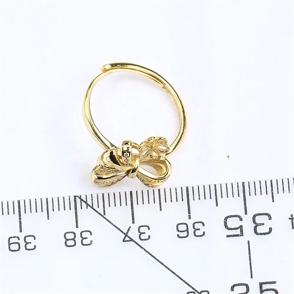 Solid S925 Sterling Silver Pearl Ring Settings Findings & Accessories  for Jewelry Making Bulk Wholesale Craft Supplies No Pearl