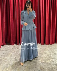 Lorrtta Glitter Decoration Party Dress Two Piece Set Evening Dresses for Special Events Robes De Cocktail Customized فساتين سهرة