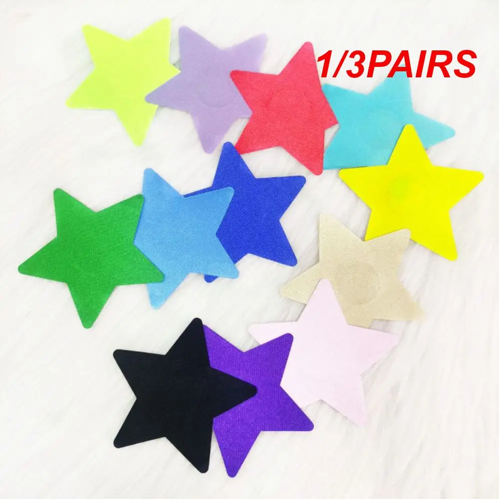 1/3PAIRS Chest Lifting Stickers Star Shape Breathable Colorful Sexy For Women Chest Patch Invisible Self-adhesive 1pair