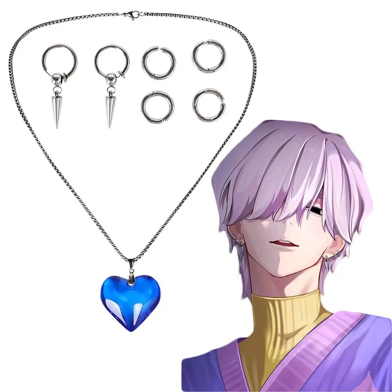 Kpop demon jager SajaBoys Sajaboys jongen Mystery oorbellen Romantiek liefde ketting rekwisieten groep idool Halloween kostuum accessoires