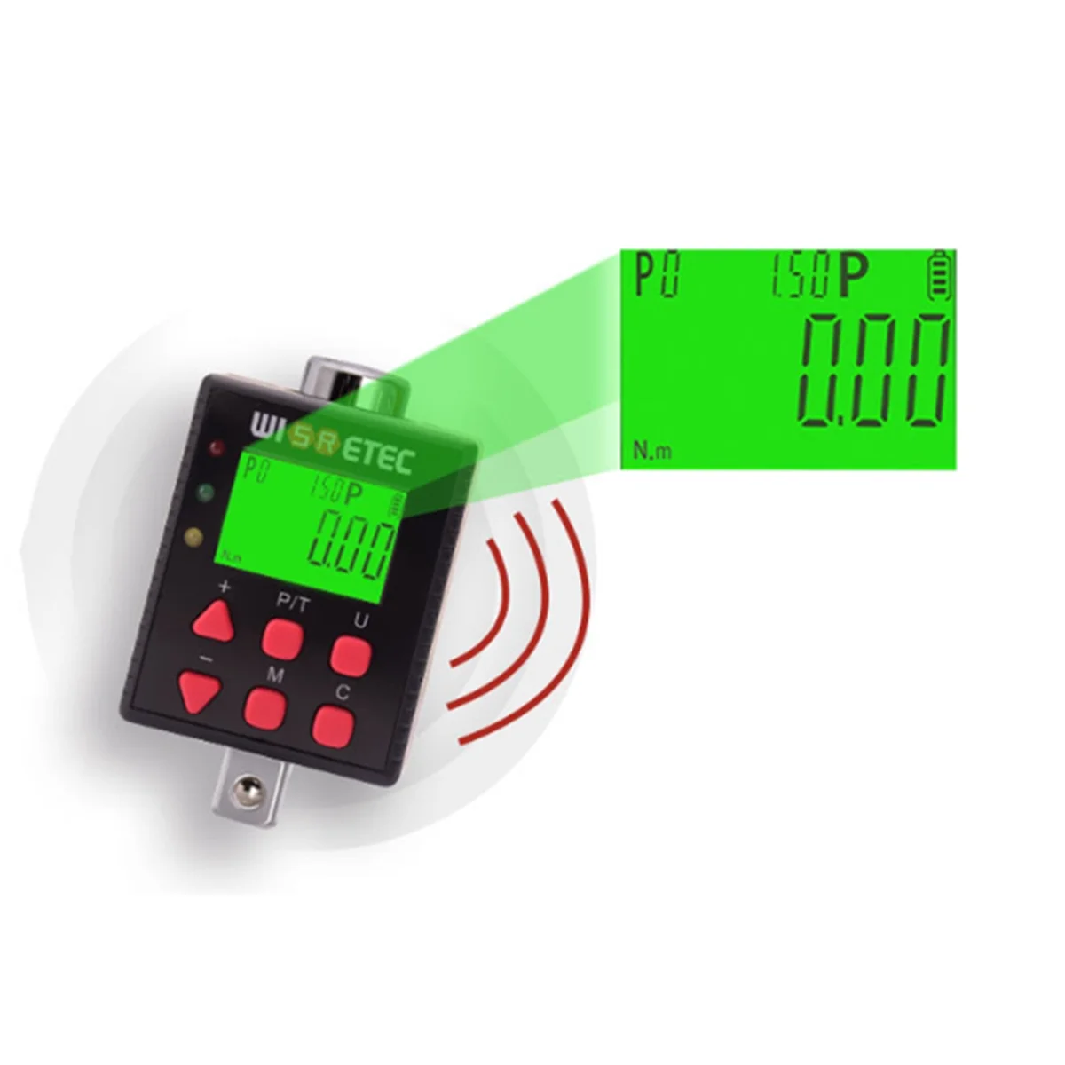 ABNJ High Precision Digital Torque Meter Adjustable Torque Meter Adapter Electronic Torque Wrench Universal Repair Tool