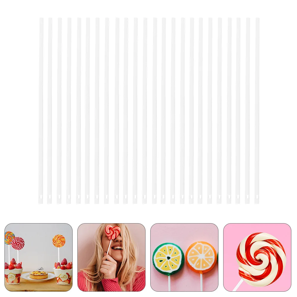 

100Pcs Manual Candy Sticks Plastic Lollipop Sticks Eco Friendly DIY Candy Bars Wedding Holiday Party Cake Bars