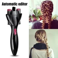 360 Degree Rotate Automatic Hair Braider Two Strands Twist Braid Maker Automatic Twist Braiding Knitting Device