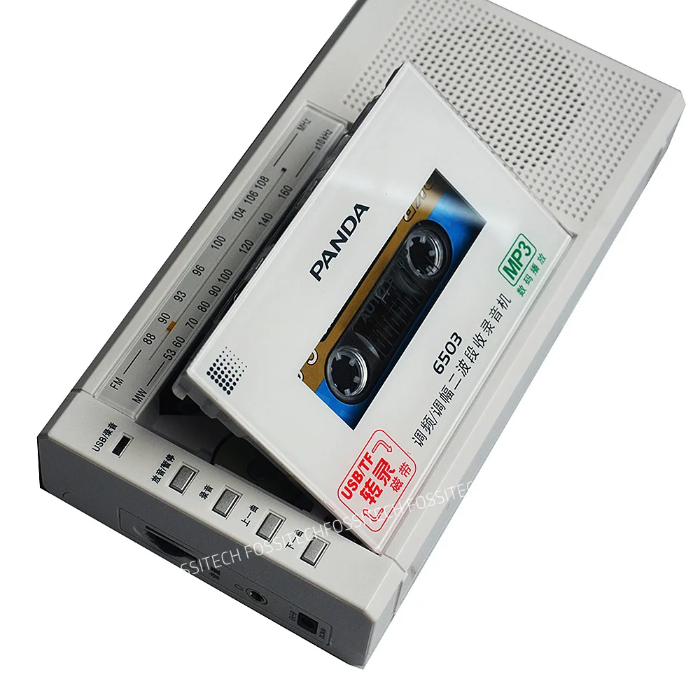 Imagem -04 - Panda 6503 Gravador de Transferência de Fita Cassete para Mp3 Embutido Microfone Gravação Suporte Usb Disco tf Cartão Play Rec fm mw Rádio