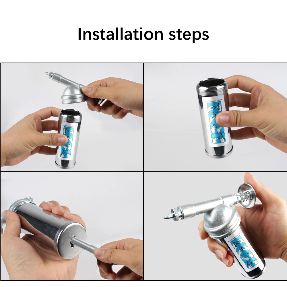 مسدس شحم صغير سبيكة 1000PSI مخرج ضغط مزيتة 80cc قدرة مزيتة أداة يدوية اكسسوارات السيارات آلة يده #6