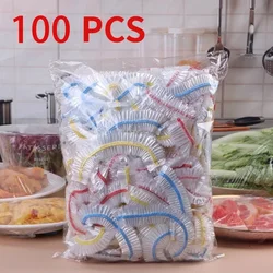 50/100pcs Colorful Saran Wrap Disposable Food Cover Grade Fruit Fresh-keeping Plastic Bags Kitchen Storage Organizer Saran Wrap