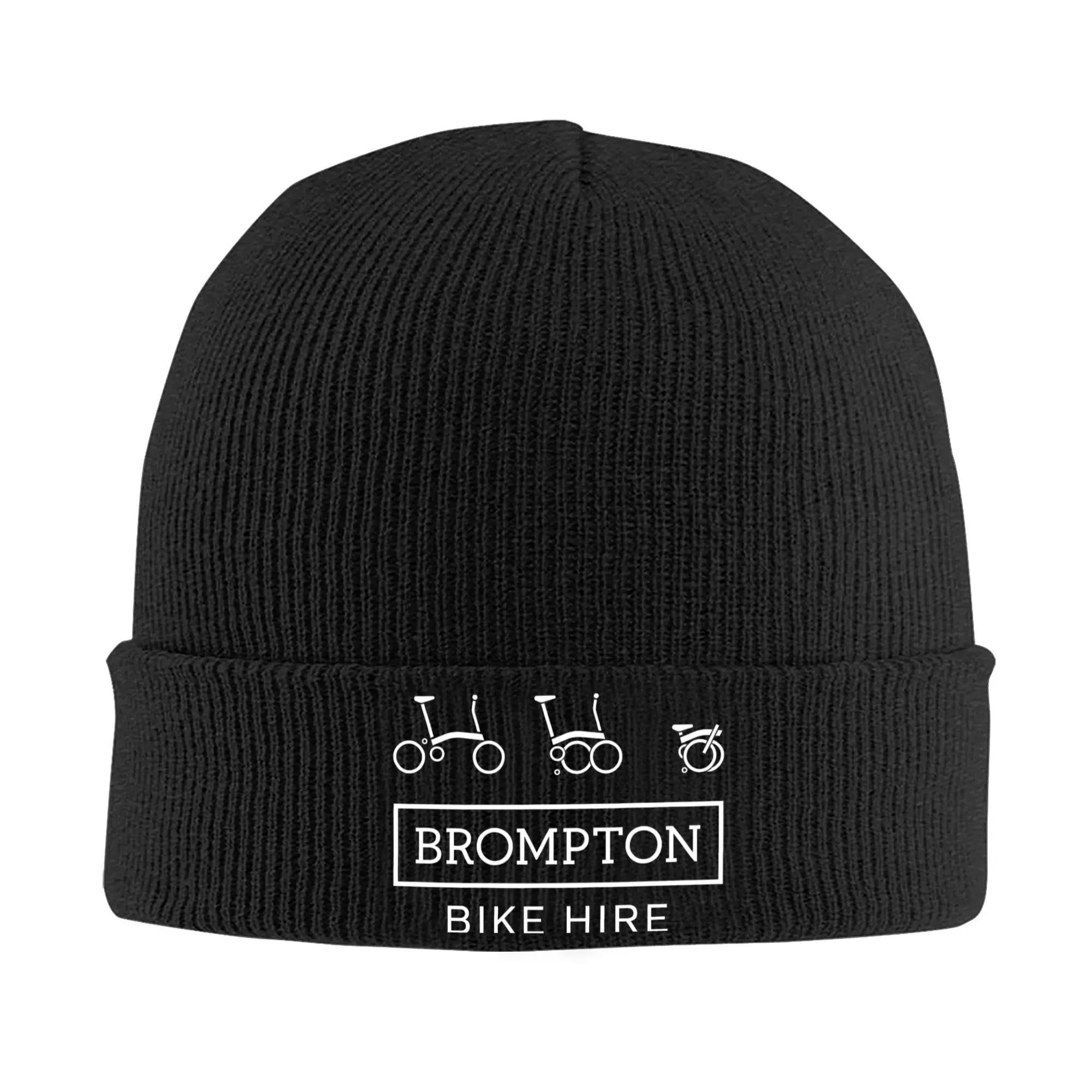 Custom Bike-Bromptones Skullies Beanies Caps Men Women Unisex Outdoor Winter Warm Knitted Hat Adult  Bonnet Hats