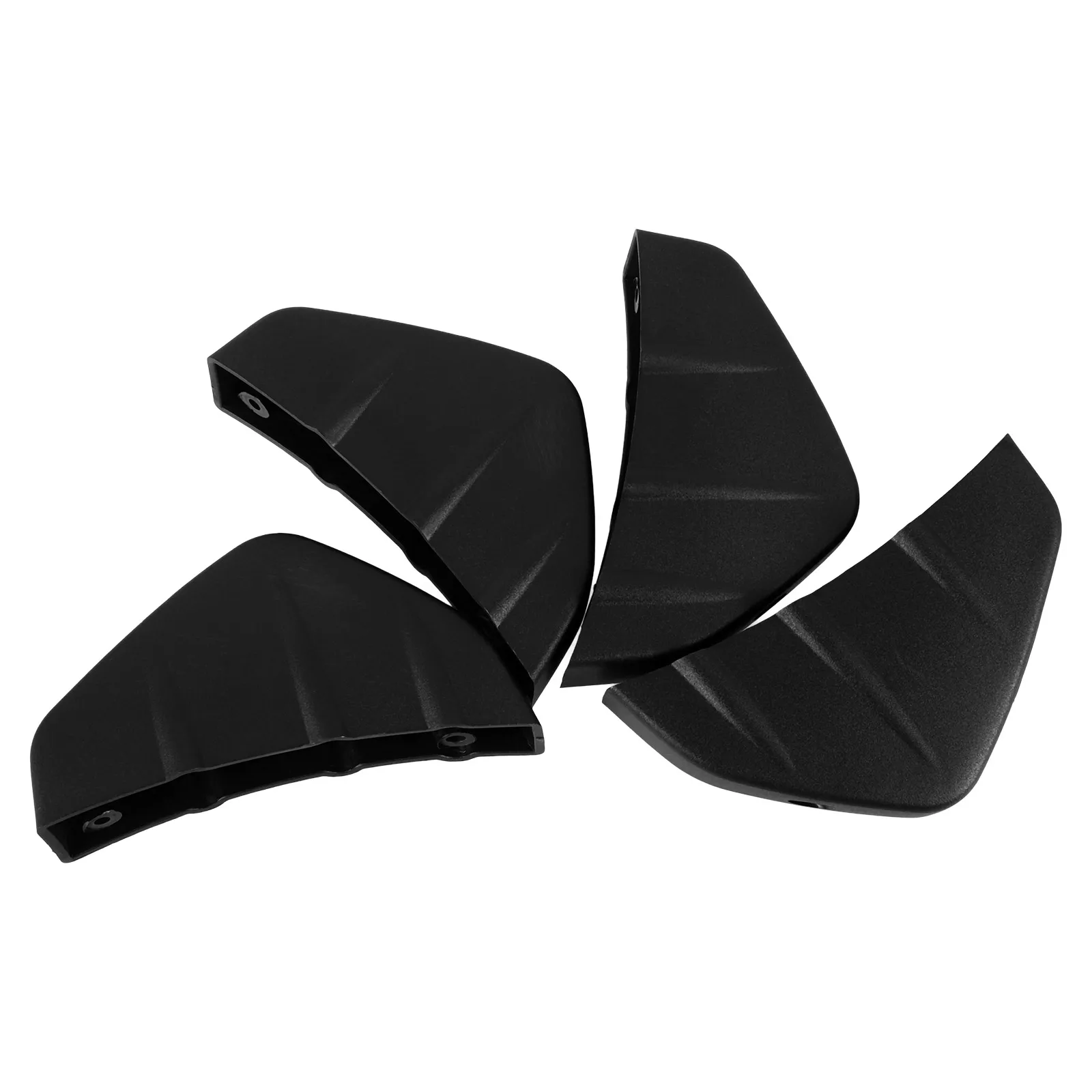 

4pcs Rear Spoiler Diffuser Modification Universal Car Bumper Exterior Auto Accessories Pp Material Easy Install Compatible With