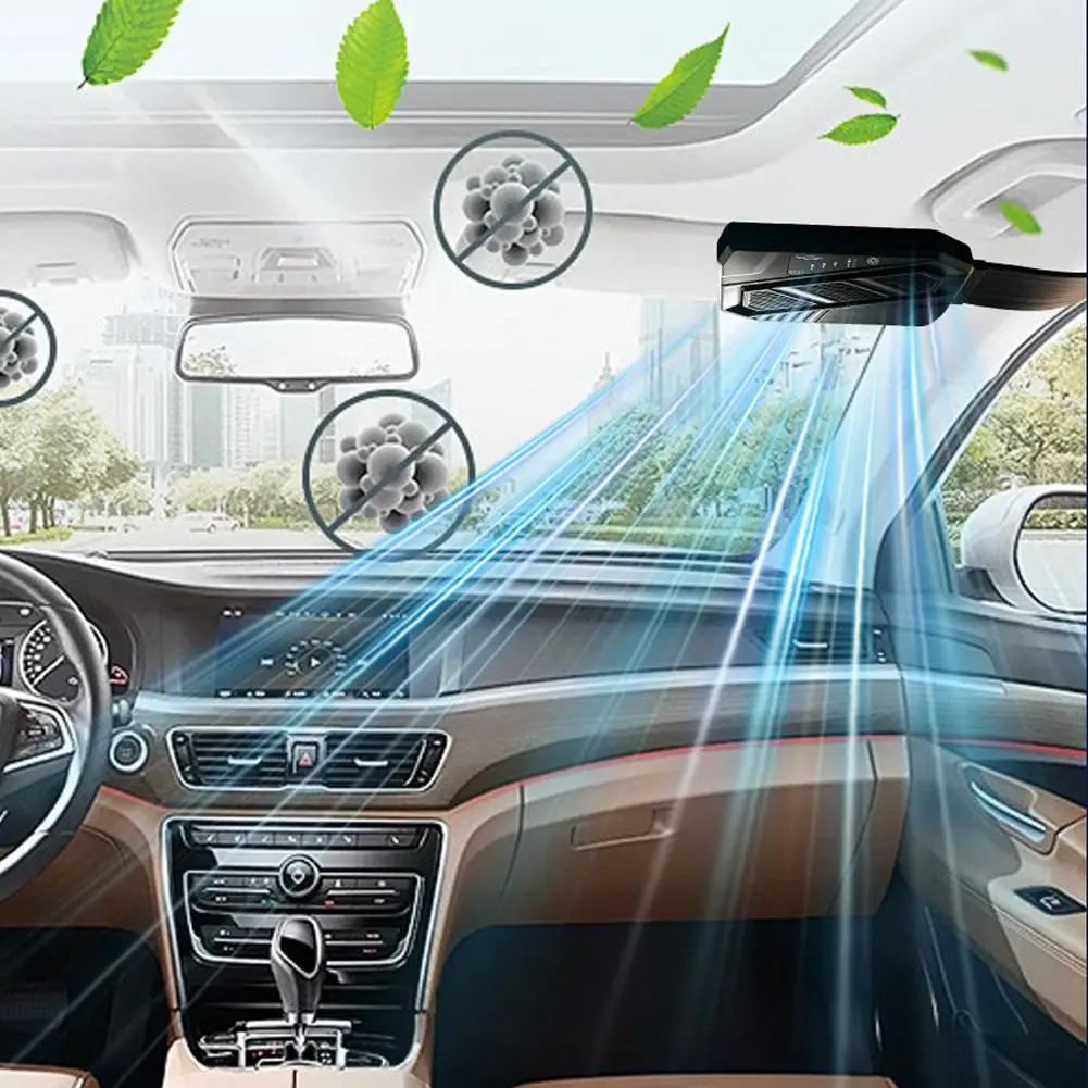 Car Sun Visor Cooling Fan 3 Speed Adjustable Hanging Air Circulation Fan Universal Vehicle Summer Car Accessory 자동차 선풍기