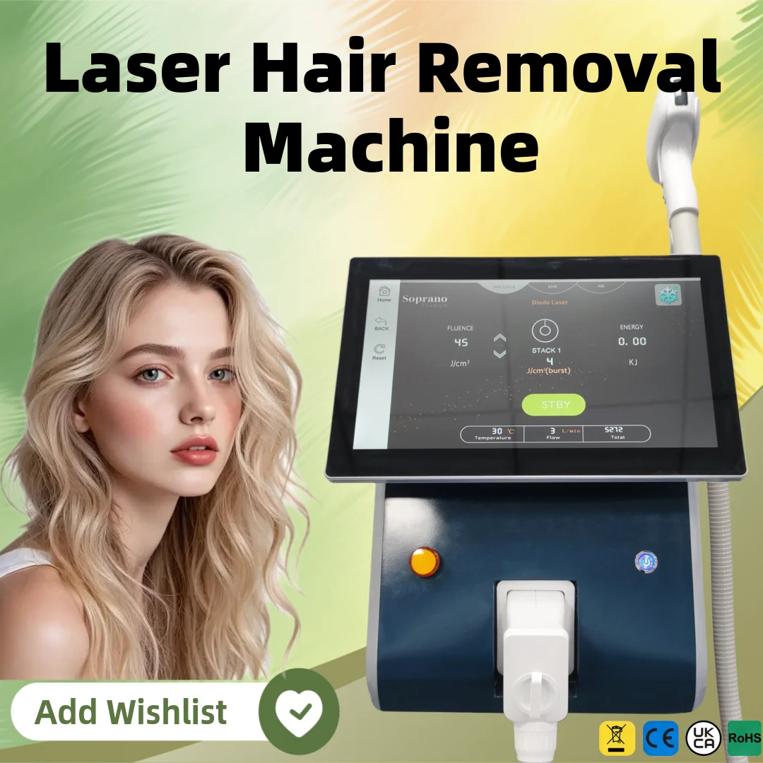 

808 Hair Removal Laser Machine Professional Equipment For Painless Hair Removal And Skin Rejuvenation 4 Wavelength 4000W