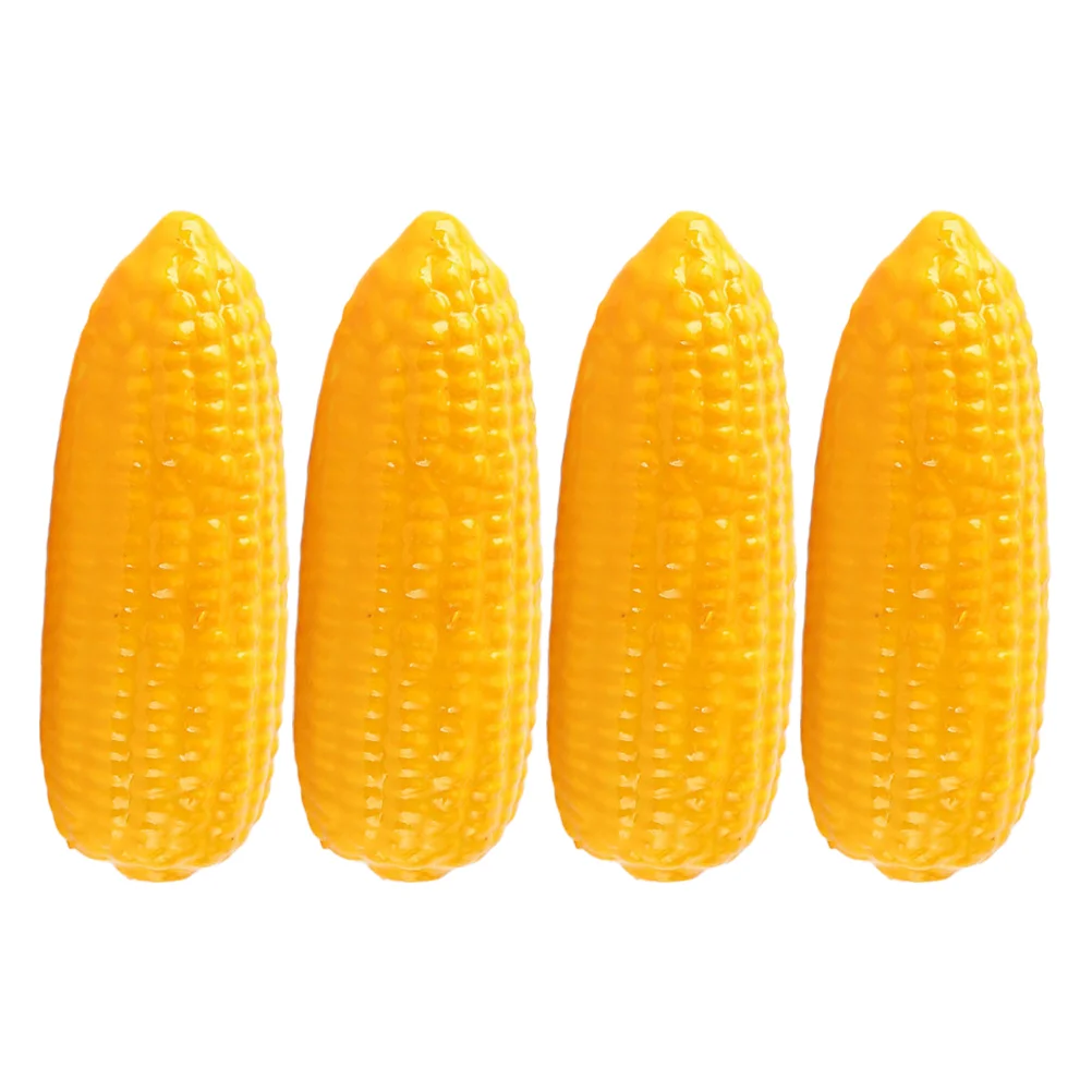 4 Pcs Simulated Vegetable Model Artificial Corn Decors Pillar Simulation Foam Fake