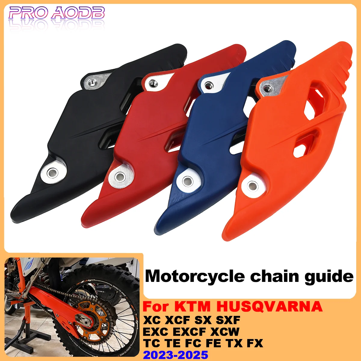 

2024 Motorcycle Chain Guide Guard Protection For KTM XC XCF SX SXF EXC EXCF HUSQVARNA TC TE FC FE TX FX 125-500 Dirt Bike