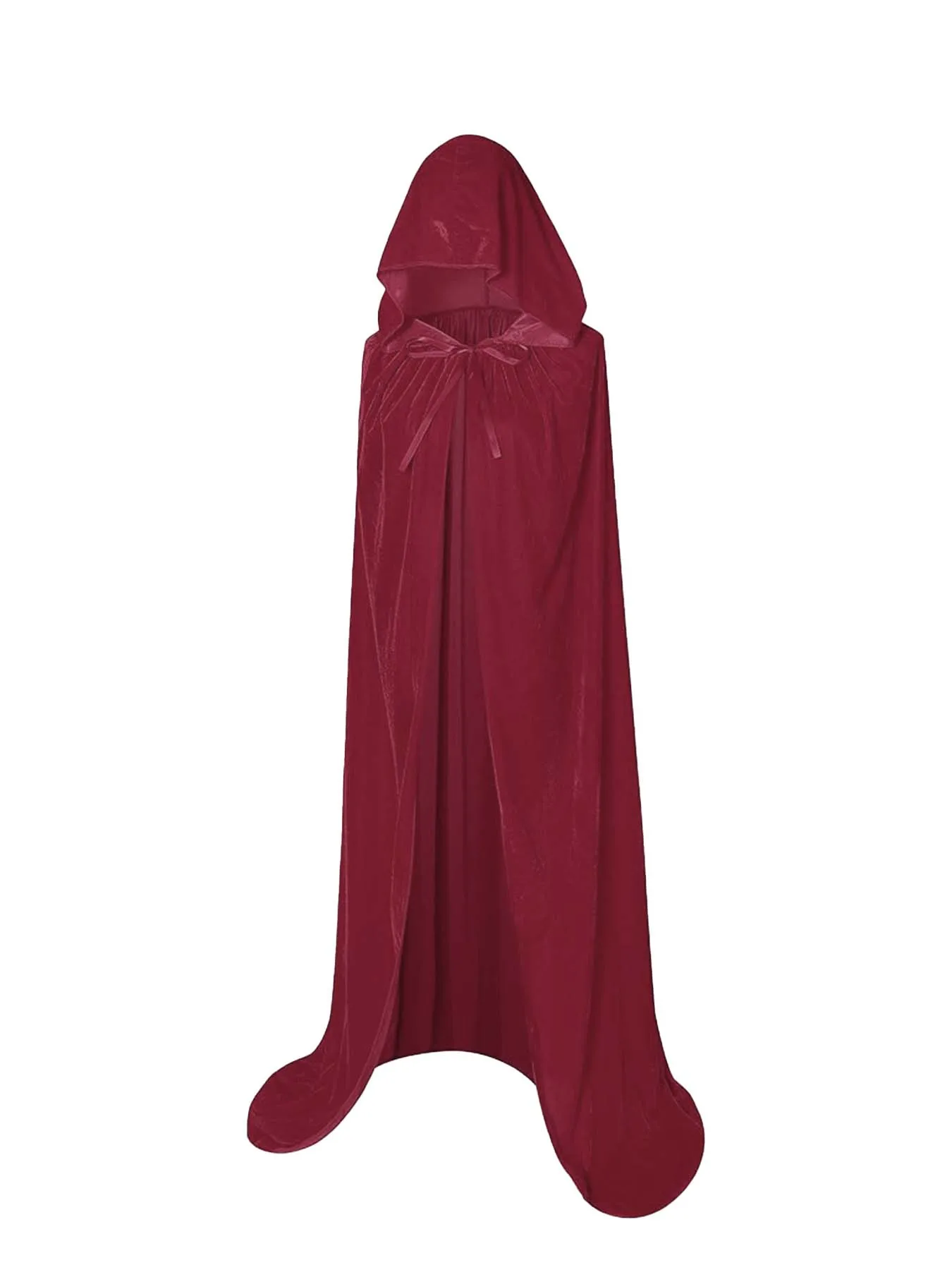 Kerst fluwelen Halloween Grim Reaper mantel lange capuchoncape unisex voor duivel heks tovenaar Kerstmis cosplay middeleeuwse mantel