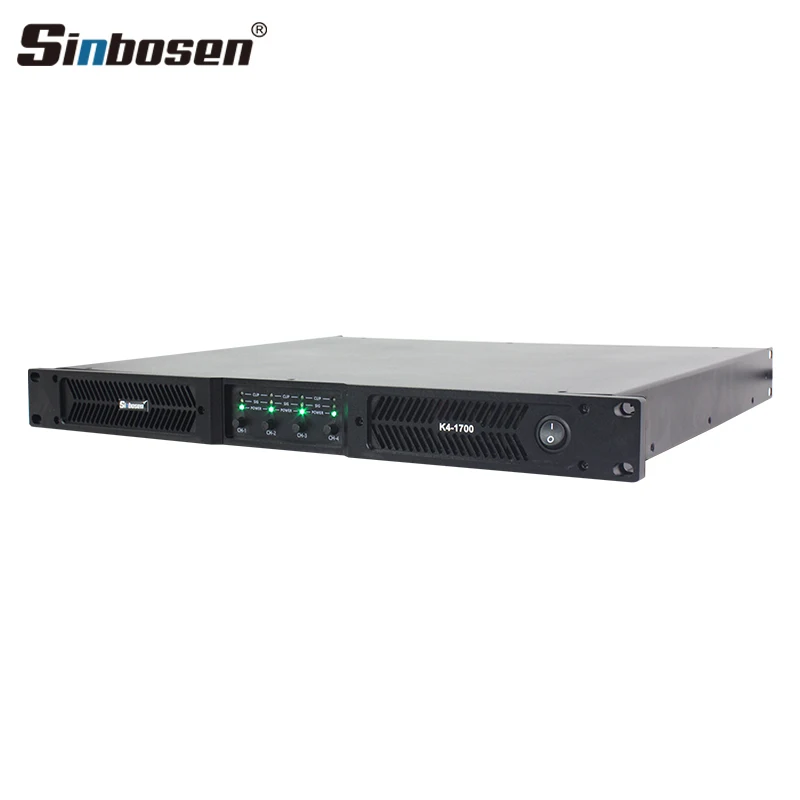 K4-1700 فئة D وحدة مكبر للصوت Dj المعدات الكهربائية جودة مكثف الصوت مضخم رقمي لمكبر الصوت صفيف