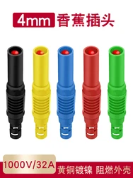 Assembled 4mm Full Sheath Safety Banana Plug DIY Probe 4mm Hole Connector Plug Welding Type