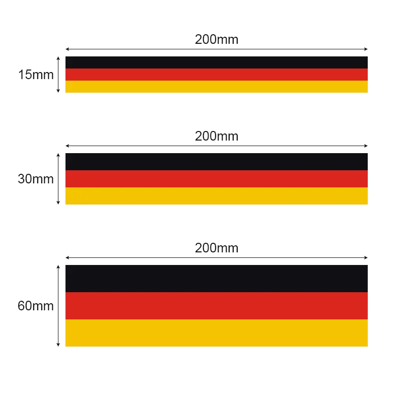 Bike Stickers Personalized Car Sticker Germany Italy France National Color Flag Sticker Steering Wheel Stickers Grille Stickers