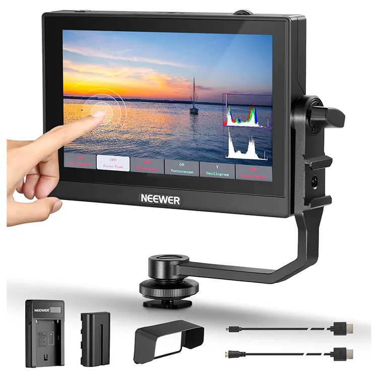 NEEWER F500 5.5 Inch Full HD 1920x1080 4K Field HDR Touch Screen with 3D LUT Battery & Charger