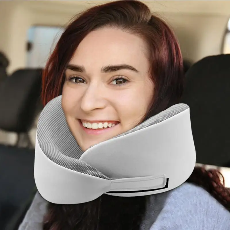 Travel Pillow For Airplane Neck Support Travel Pillow Adjustable Size Support Pillow For Car Airplane Home Work Area And