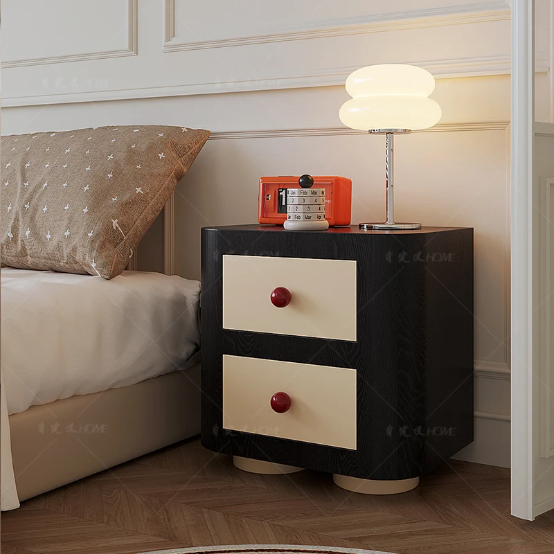 Simpatico comodino coreano camera da letto soggiorno comodino portaoggetti nordico cassetti angolari in legno Mesa De Cabeceira mobili per la casa