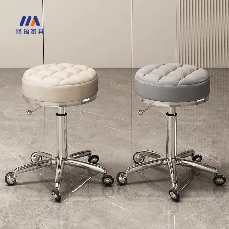 pulley rotating lift big work manicure round stool barber shop swivel chair hair salon