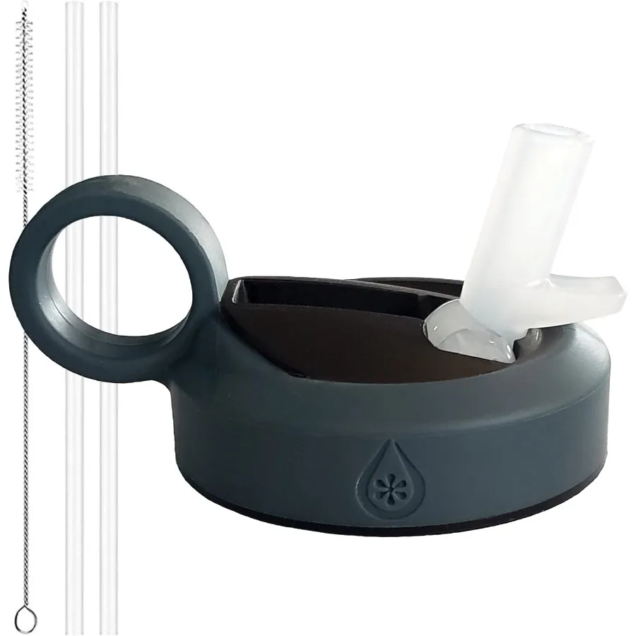 

Высокопроизводительная соломенная крышка Paravalve для бутылок с водой с широким горлышком, герметичная изолированная SmartVent, мягкая сенсорная кольцевая ручка, не содержит BPA