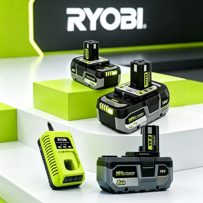 

RYOBI P108 18V 6.0Ah Battery for ONE+ Power Tools,Replacement Compatible with P104 P107 RB18L50 RB18L20 P108 Lithium-ion Battery