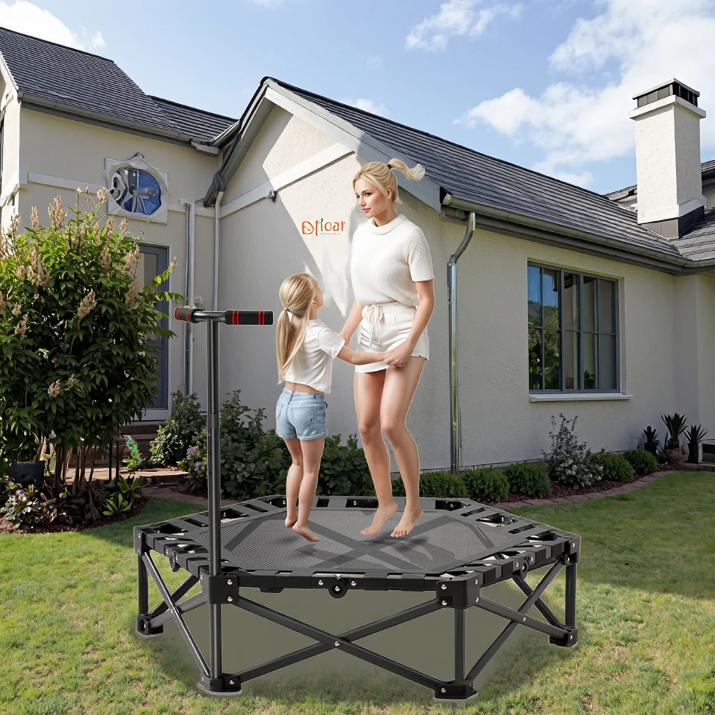 

GORDON OEM Mini Indoor Trampoline Unisex Free Installation Foldable Exercise Fitness Jumping Bed for Kids